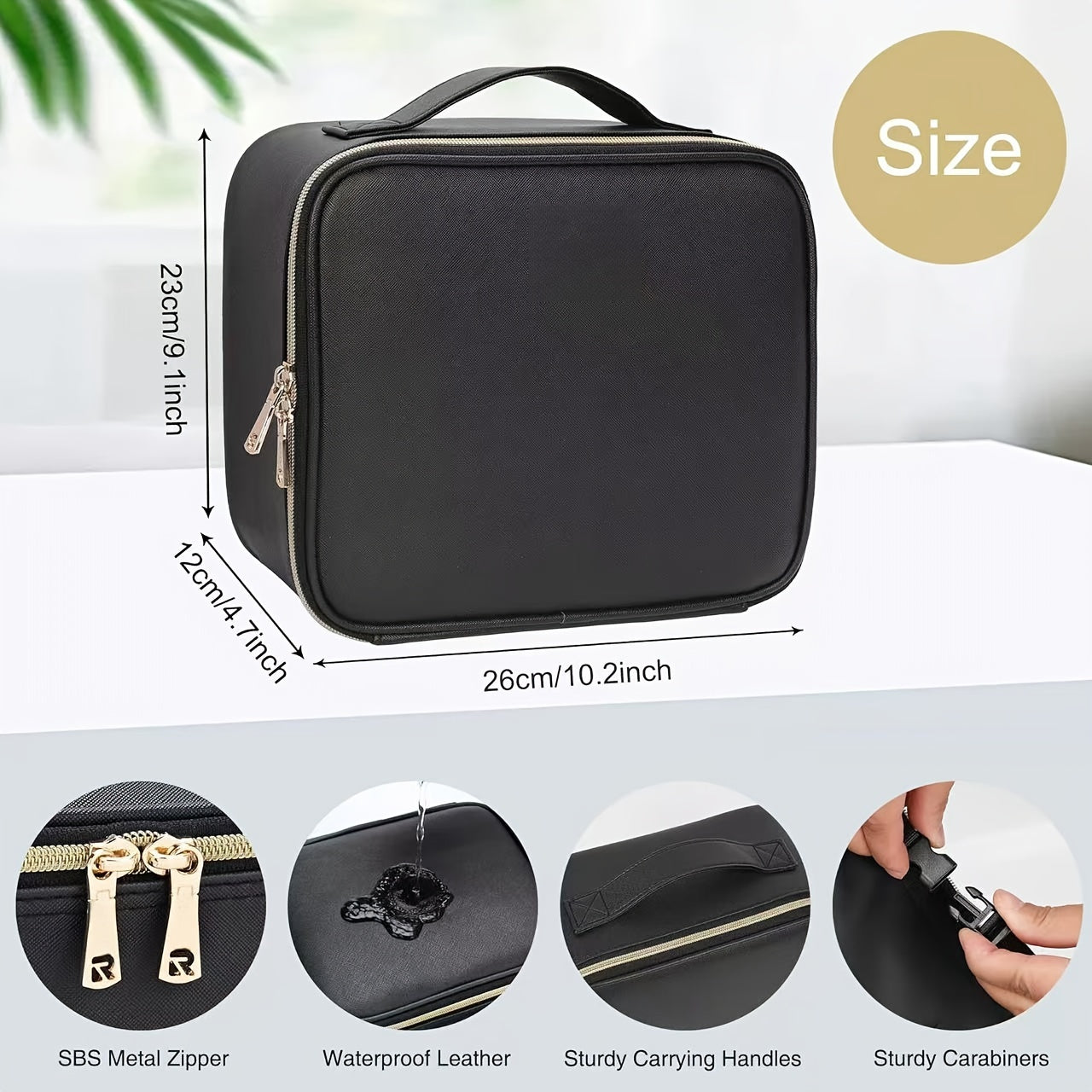 Travel Makeup Case – Built-In LED Mirror